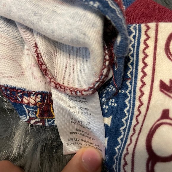 Harry potter blue maroon winter printed pajama set medium - Picture 4 of 10